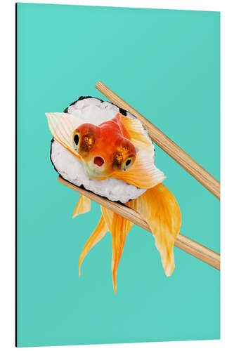 Aluminium print SUSHI GOLDFISH