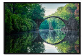 Gerahmter Kunstdruck Rakotzbrücke