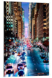 Tableau en plexi-alu New York City, 42nd Street