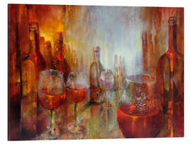 Magnettafel Stillleben Weingläser