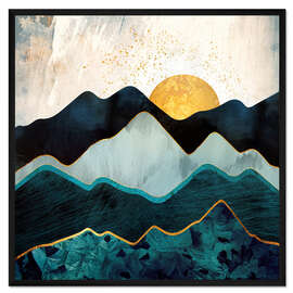 Gerahmter Kunstdruck Gletscherhügel