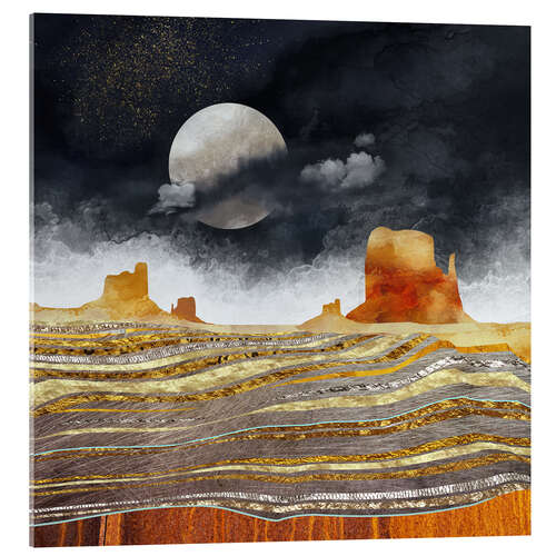 Akryylilasitaulu Metallic Desert