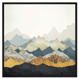 Gerahmter Kunstdruck Entfernte Gipfel