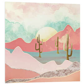 Foam board print Desert Mountains