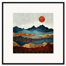 Framed art print Amber Dusk