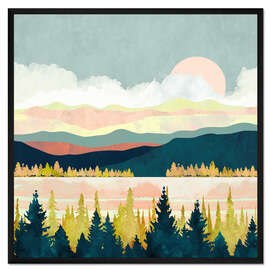 Gerahmter Kunstdruck Waldsee