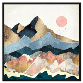 Gerahmter Kunstdruck Goldene Spitzen