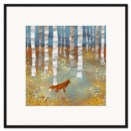 Framed art print Autumn Fox - SpaceFrog Designs