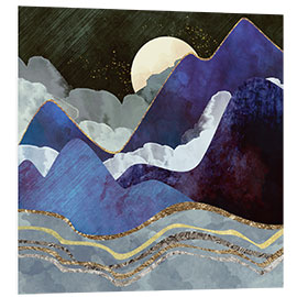 Foam board print Midnight Hills