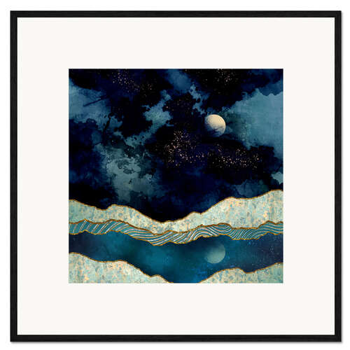 Framed art print Indigo Sky