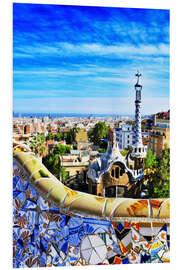 Cuadro de PVC Parque Güell en Barcelona