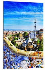 Cuadro de plexi-alu Parque Güell en Barcelona