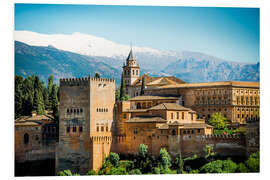 Foam board print Alhambra in Granada