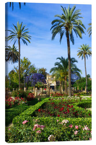 Canvas-taulu Gardens of the Museum of Seville