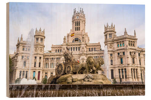 Puutaulu Cibeles Fountain at Plaza de Cibeles in Madrid