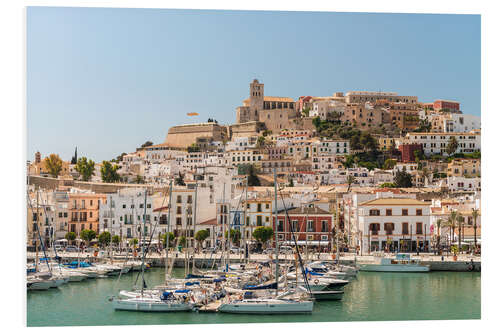 Hartschaumbild Hafen auf Ibiza