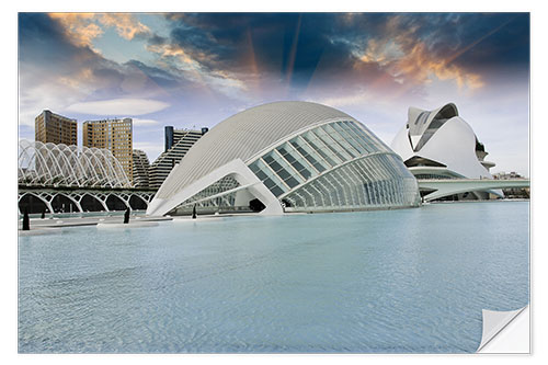 Muursticker Modern Buildings of Valencia