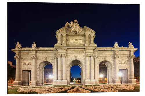 Alubild Puerta de Alcala auf der Plaza de la Independencia