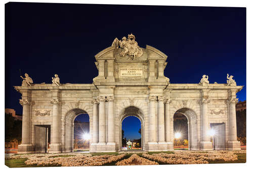 Canvas print Puerta de Alcala in the Plaza de la Independencia