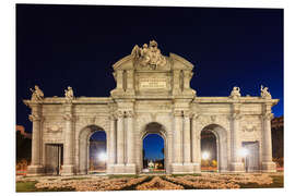 Foam board print Puerta de Alcala in the Plaza de la Independencia