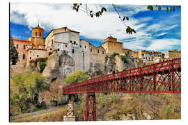 Alubild Cuenca, Ansicht mit Brücke