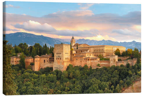 Canvastavla Alhambra with Comares tower