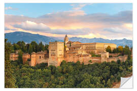 Selvklebende plakat Alhambra with Comares tower