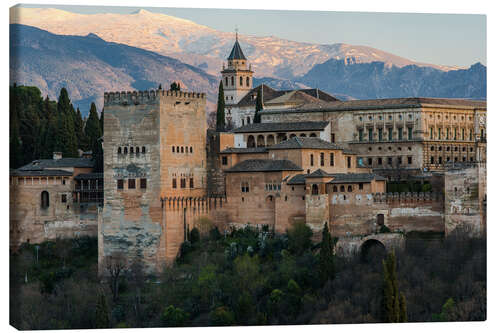 Canvas print Alhambra palace in Granada