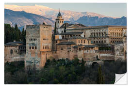 Muursticker Alhambra palace in Granada