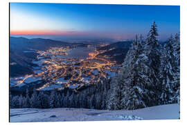 Tableau en aluminium Lac de Tegernsee en hiver