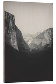 Wood print Yosemite Valley VI