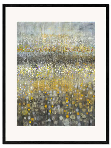 Impressão artística com moldura Chuva abstrata II