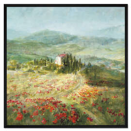 Gerahmter Kunstdruck Sommer in der Provence