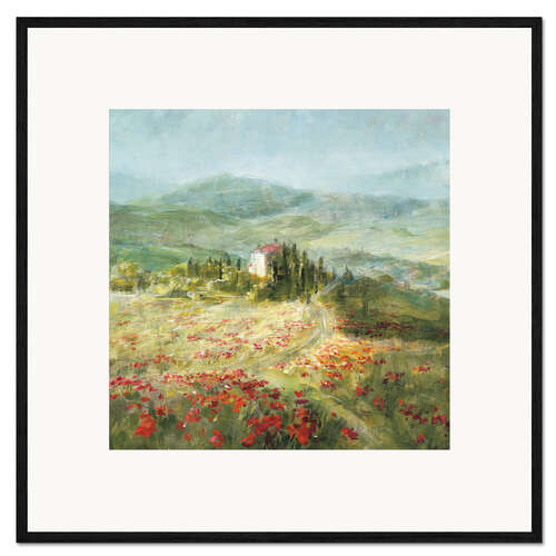 Gerahmter Kunstdruck Sommer in der Provence