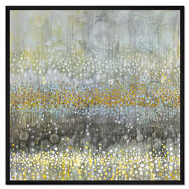 Gerahmter Kunstdruck Regen abstrakt III