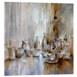 Quadro em acrílico Still life tableware I