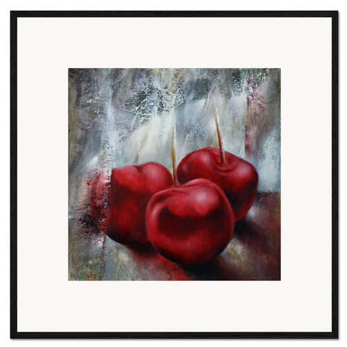 Framed art print cherries