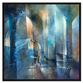 Gerahmter Kunstdruck Katze und Tänzerin