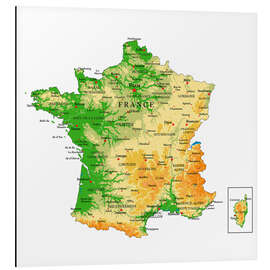 Magnettafel Frankreich