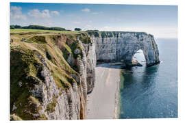 Foam board print Alabaster coast of Normandy