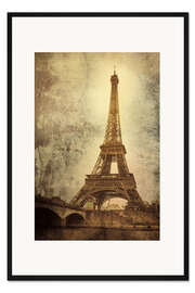 Gerahmter Kunstdruck Eiffelturm