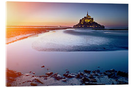 Acrylglasbild Mont Saint Michel in Normandie