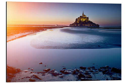 Aluminiumsbilde Mont Saint Michel in Normandy