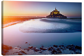 Canvas-taulu Mont Saint Michel in Normandy