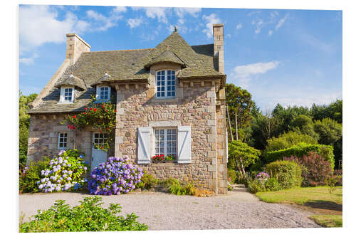 Foam board print Country house in the summer