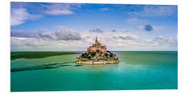 Foam board print Tidal Island Le Mont Saint-Michel