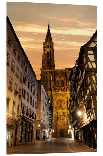 Akrylglastavla Notre Dame i Strasbourg