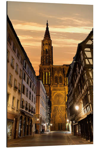 Tableau en aluminium Cathédrale Notre-Dame de Strasbourg