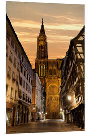 Hartschaumbild Kathedrale Notre-Dame de Strasbourg