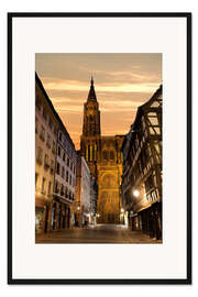 Gerahmter Kunstdruck Kathedrale Notre-Dame de Strasbourg